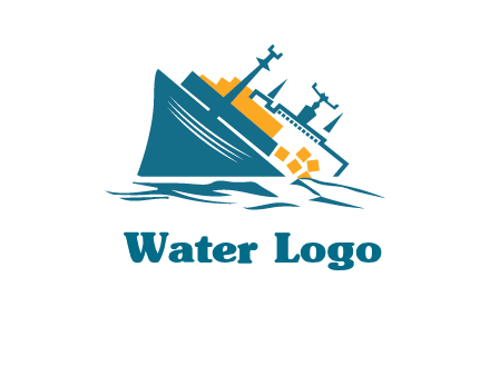 sinking ship with falling consignment insurance logo