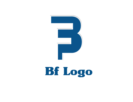 negative spacing letter F in letter B