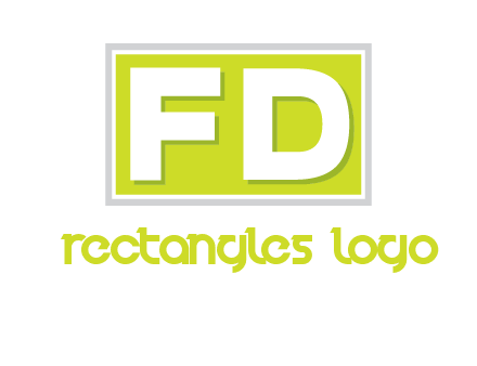 Letter FD are in rectangle logo