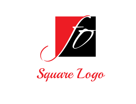 Letters FO are in a square logo