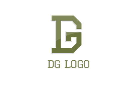 letter D forming letter G