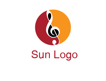 music note in colored circle logo