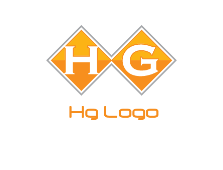 Letters h and g in a diamond logo