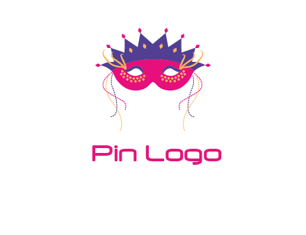 fancy masquerade mask entertainment logo