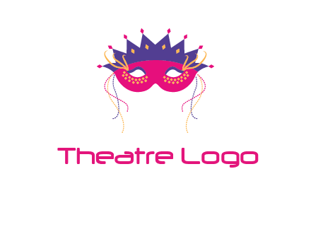 fancy masquerade mask entertainment logo