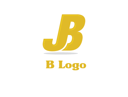 letter B forming letter J