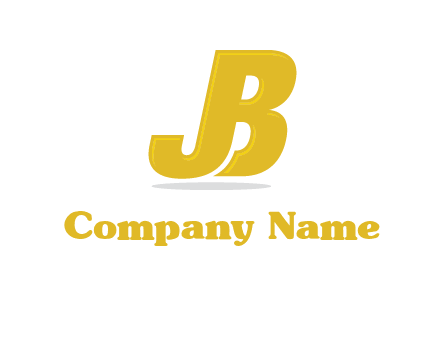 letter B forming letter J
