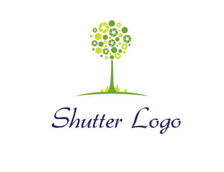 shutters as tree photography logo