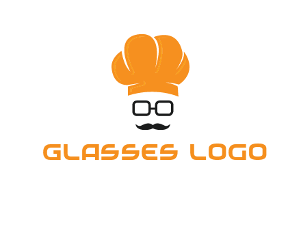 chef with goggles and mustache logo