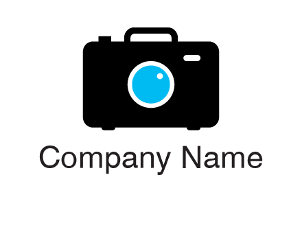 camera iris in a briefcase photography logo