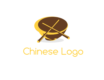 bowl with chop sticks logo