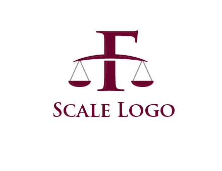 scale incorporated with letter F logo