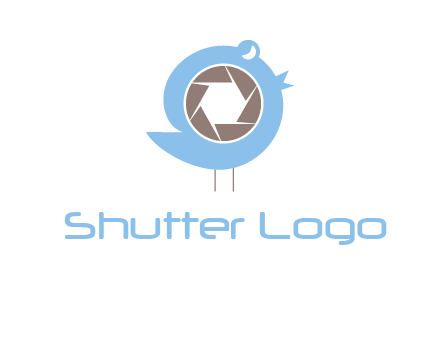 shutter in twitter bird photography logo