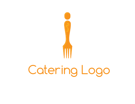 letter i incorporated with fork logo