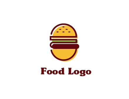 abstract burger logo