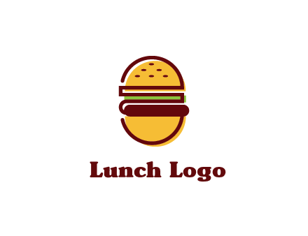 abstract burger logo