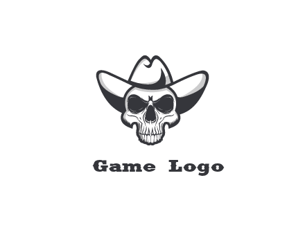 cowboy skull logo