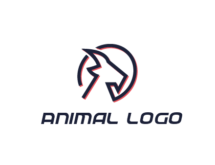 goat face outline logo