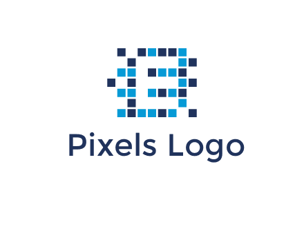 Letter E Pixel logo