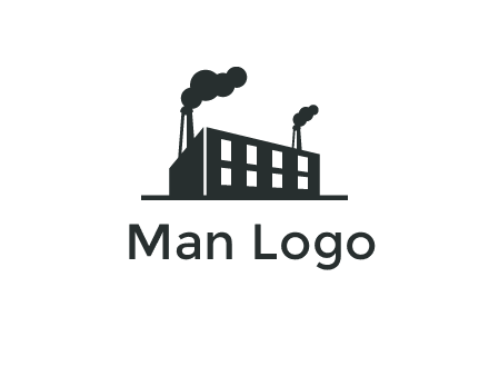 factory with smoke logo