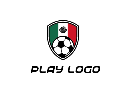 soccer inside mexico shield Logo