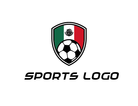 soccer inside mexico shield Logo