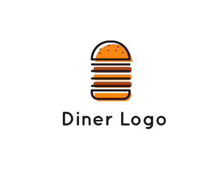 double decker burger logo