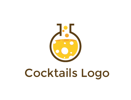 drink bubbling in flask logo