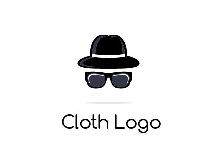 sunglasses and hat logo