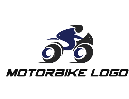 biker icon for a motorcycle logo