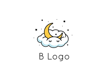 nursery furniture logo showing the moon and cloud napping