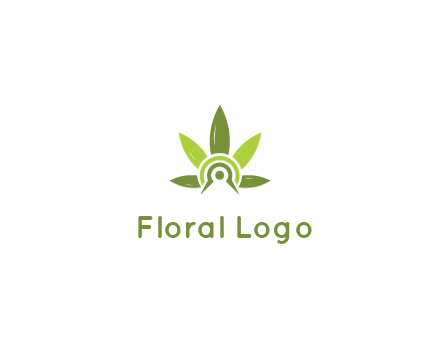 elaborate leaves decor logo