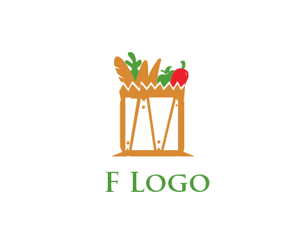 shopping bag logo for grocery stores