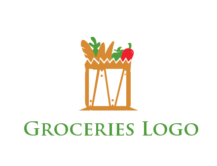 shopping bag logo for grocery stores