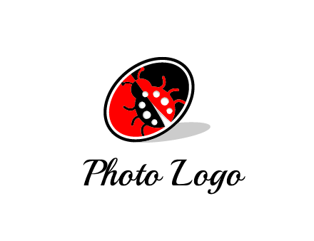 ladybug in oval logo