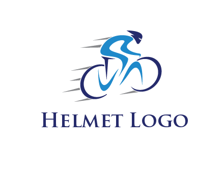 figure cycling for sports logo