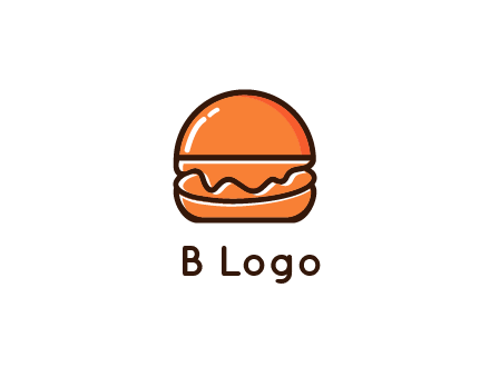 burger icon for fast food logo