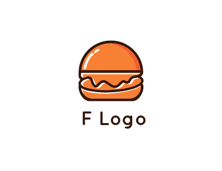 burger icon for fast food logo