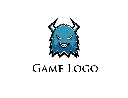 logo with a horned monster character