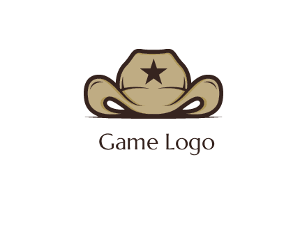 wild west logo showing a sheriff hat