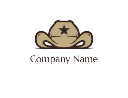 wild west logo showing a sheriff hat