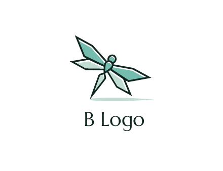 geometric dragonfly logo