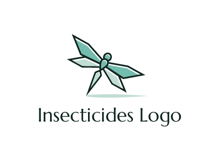 geometric dragonfly logo