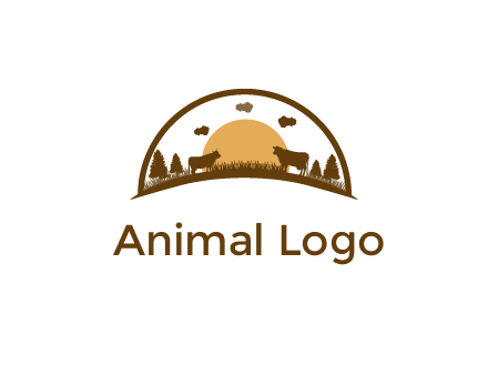 organic farm logo design