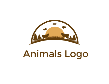 organic farm logo design