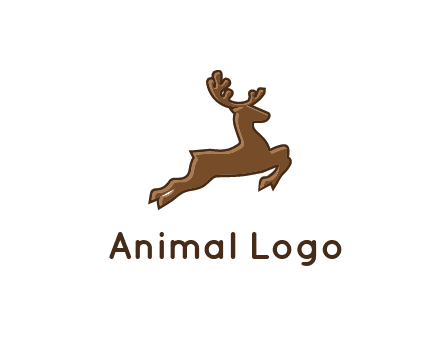 jumping reindeer icon