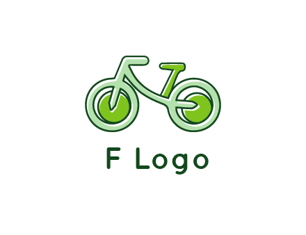 green bicycle icon