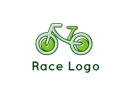 green bicycle icon