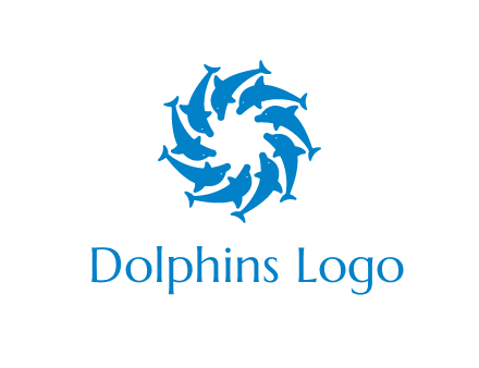 dolphins forming a circle