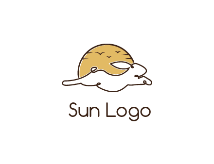 rabbit and sun pet logos